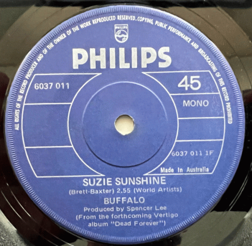 Buffalo (AUS) : Suzie Sunshine - No Particular Place to Go
